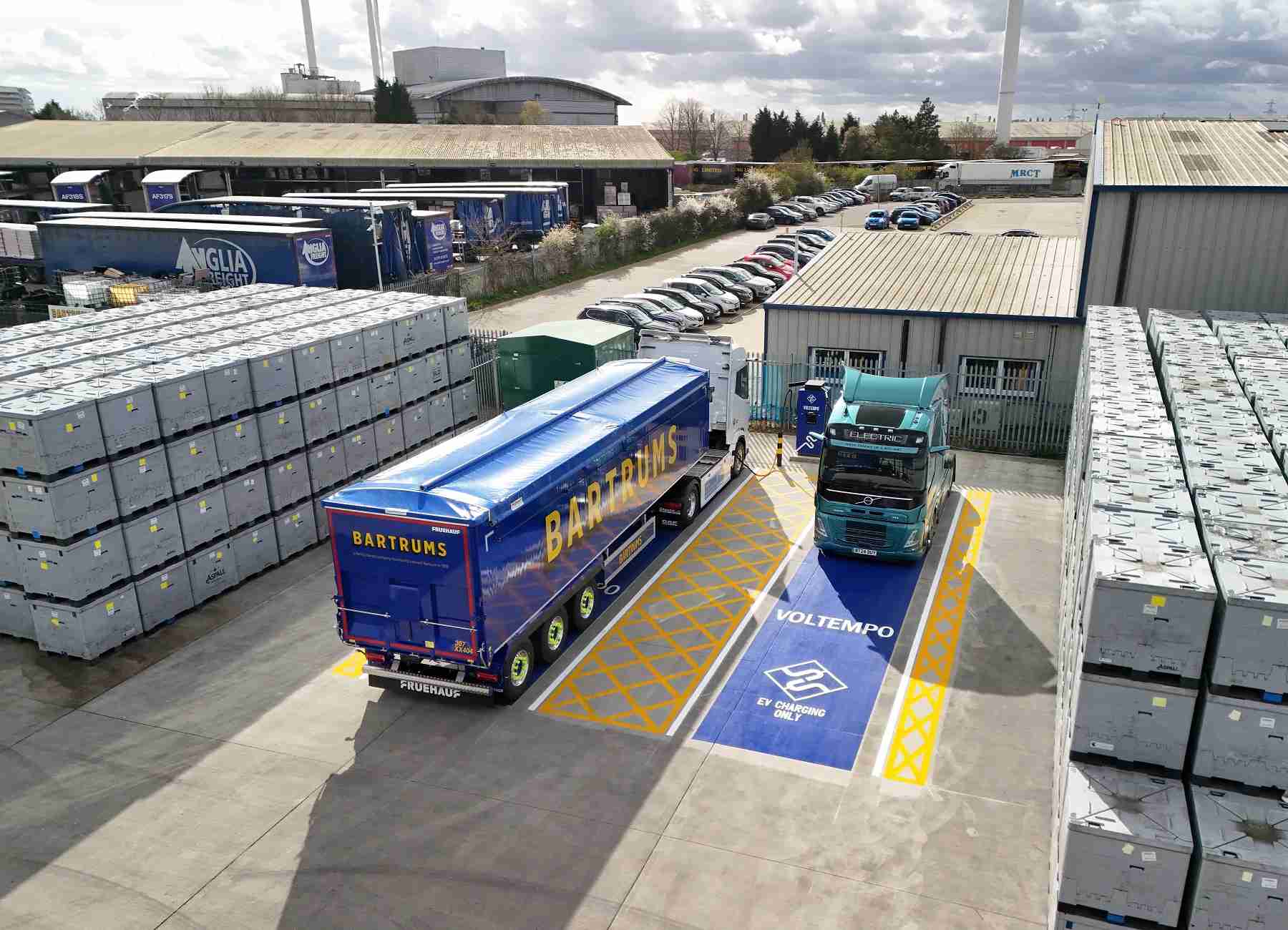 Bartrums Haulage powers up with Voltempo supported by Depot Charging Scheme funding